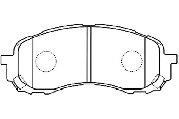KAVO PARTS Комплект тормозных колодок, дисковый тормоз BP-8018